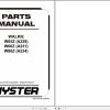 Hyster Forklift WALKIE W65Z A229 W60Z A231 W80Z A234 Parts Manual 1479554 2021 1