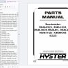 Hyster Reachs Tacker RS45 27CH to RS46 41LS C222 Parts Manual 4038588 2024 1