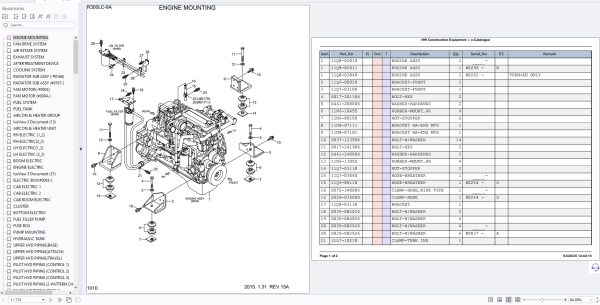Hyundai Excavator R300LC 9A Parts Manual 1