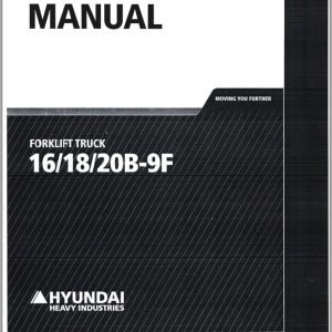 Hyundai Forklift 16B 9F 18B 9F 20B 9F Parts Catalog 92HE 30000 EN KO 1