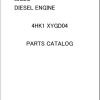 Isuzu Diesel Engine 4HK1 XYGD04 Parts Catalog 1