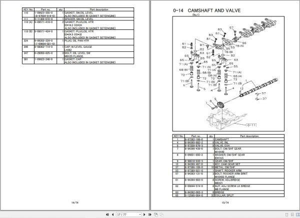 Isuzu Diesel Engine 4HK1 XYGD04 Parts Catalog 2