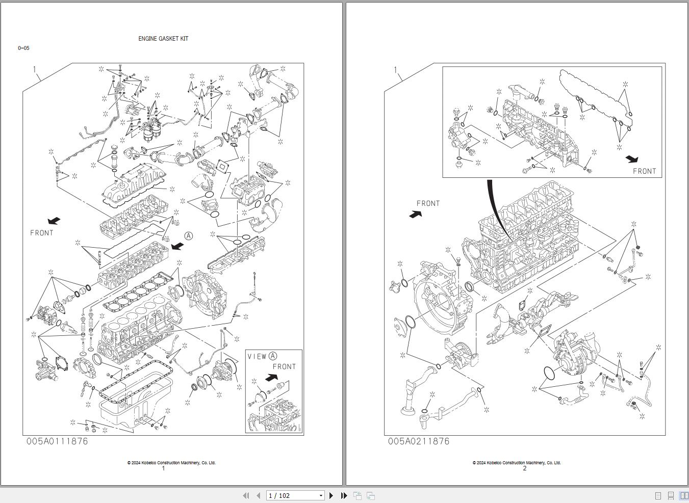 Isuzu Engine 6UZ1XBJK01 Parts Catalog 1
