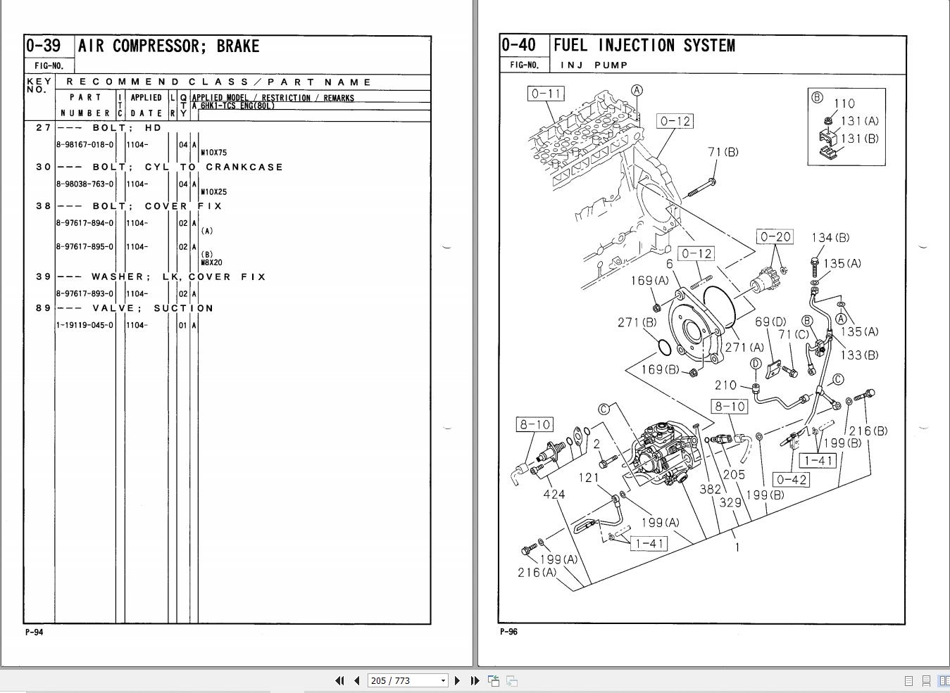 Isuzu Truck FVT Indonesia Parts Catalog 1 8871 1393 0 2