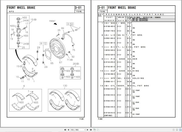 Isuzu Truck NQR NPS Parts Catalog 5 8871 1918 0 2