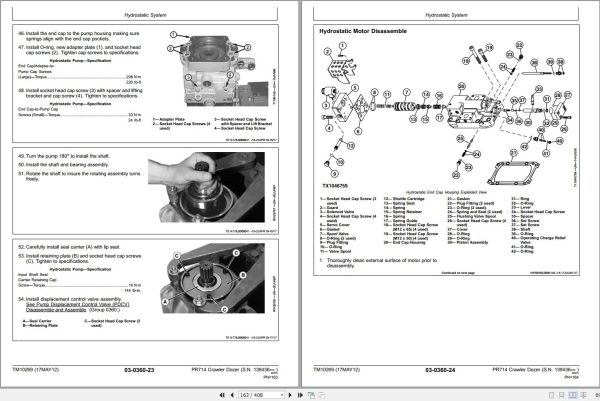 John Deere Crawler Dozer PR714 Technical Manual TM10269 2