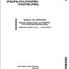 John Deere Diesel Engine 4.5L PSS to 4.5L PWS Operators Manual OMRG39800 PT 1