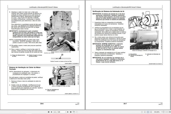 John Deere Engine 4.5L 6.8L PowerTech E Operators Manual And Diagram OMRG37414 PT 2