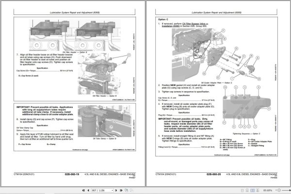 John Deere Engines 4.5L 6.8L Component Technical Manual CTM104 2