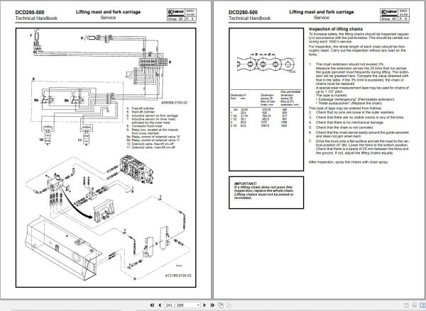 Kalmar Forklift DCE280 500 Technical Handbook 3