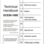 Kalmar Forklift DCE80 100E Technical Handbook TDCE01.04GB 1