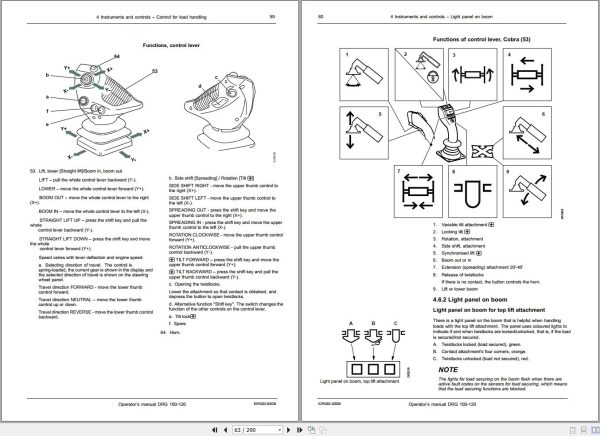 Kalmar Reach Stackers DRG100 120 Operation Manual DRG02.03GB 2