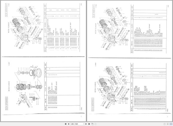 Kato Hydraulic Excavator Exceed HD 800VII HD 900VII Unit Parts List 2