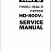 Kato Hydraulic Excavator Exceed HD 800VII Service Manual 1