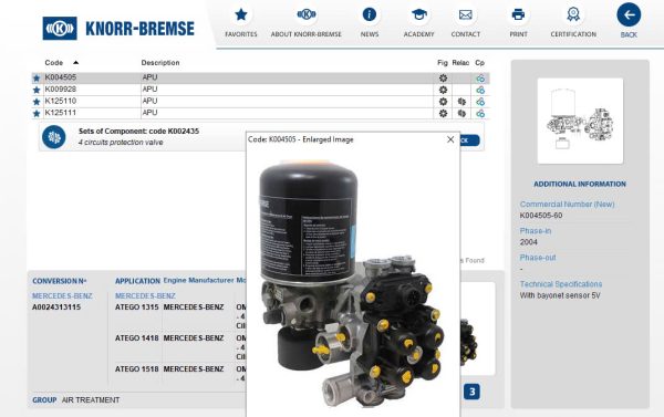 Knorr Bremse Spare Part Catalog Update 2025 3