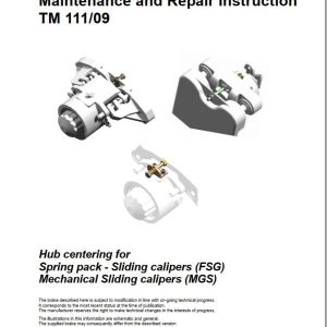 Knott Brake System TM 111 09 Maintenance and Repair Instruction 1