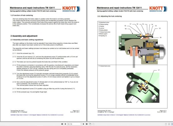 Knott Brake System TM 124 11 Maintenance and Repair Instruction 2