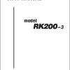 Kobelco Crane RK200 3 RK160 3 Shop Manual Diagrams S5EW02001ZE01 1