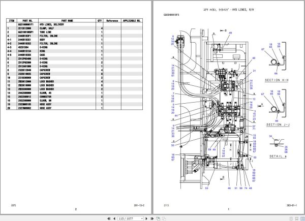 Kobelco Crawler Crane 7055 3F Parts Catalog S3GB21003ZO01 1