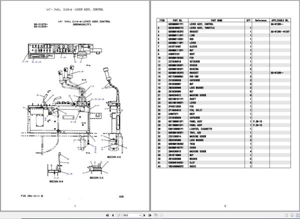Kobelco Crawler Crane 7065 2 Parts Catalog S4GG1025 9 2 1