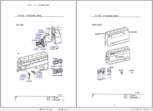 Kobelco Crawler Crane 7080 2 Parts Catalog S4GK10002ZO 5