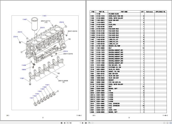 Kobelco Crawler Crane 7200G 2 Parts Catalog S3JD05301ZO01 2