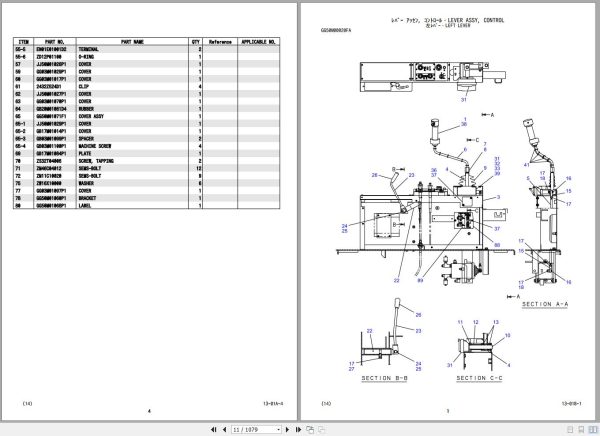 Kobelco Crawler Crane BM900HD 2F Parts Catalog S3GK50005ZO 2
