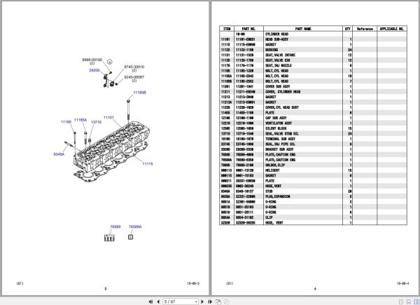Kobelco Crawler Crane BM900HD 2F Parts Catalog S3GK50005ZO 3