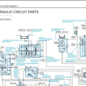 Kobelco Crawler Crane BME800G 2 Electric Hydraulic Circuit Diagrams 1