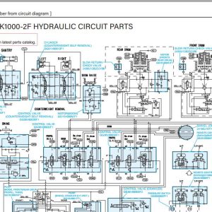Kobelco Crawler Crane CK1000 2F Electric Hydraulic Circuit Diagrams 1