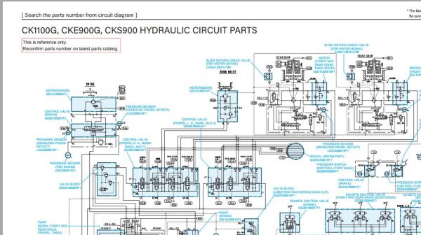 Kobelco Crawler Crane CK1000G Electric Hydraulic Circuit Diagrams 1