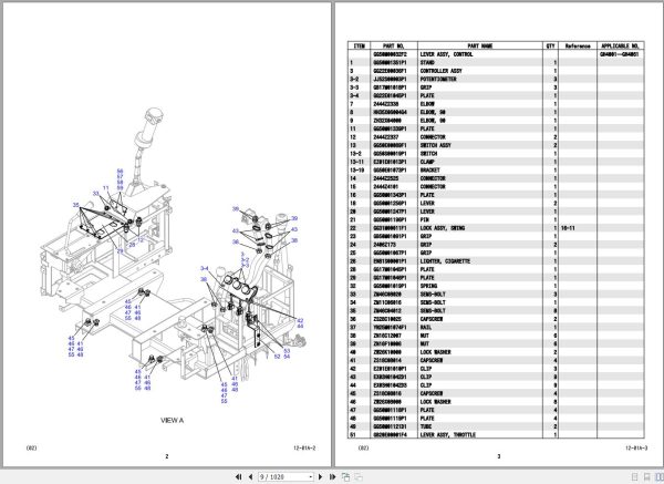 Kobelco Crawler Crane CK1100G 2 Parts Catalog S3GH05101ZO05 2