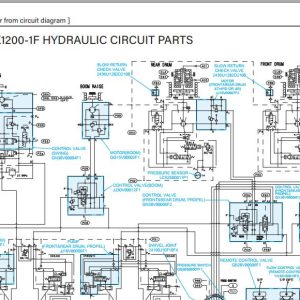 Kobelco Crawler Crane CK1200 1F Electric Hydraulic Circuit Diagrams 1