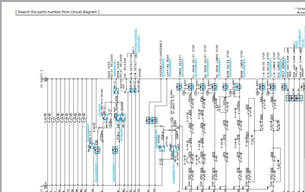 Kobelco Crawler Crane CK1200 1F Electric Hydraulic Circuit Diagrams 2