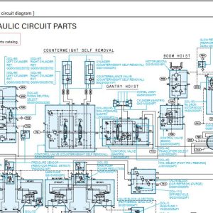 Kobelco Crawler Crane CK1200G 3 Electric Hydraulic Circuit Diagrams 1