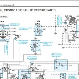 Kobelco Crawler Crane CK1200G Electric Hydraulic Circuit Diagrams 1