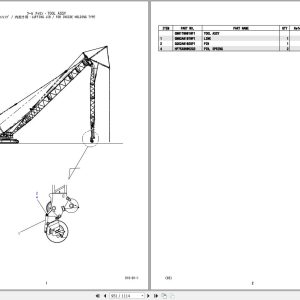 Kobelco Crawler Crane CK1600 Parts Catalog S3GN12003ZO 1