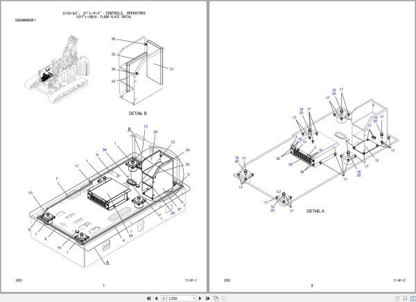 Kobelco Crawler Crane CK1600G 2 Parts Catalog S3GN05101ZO09 1