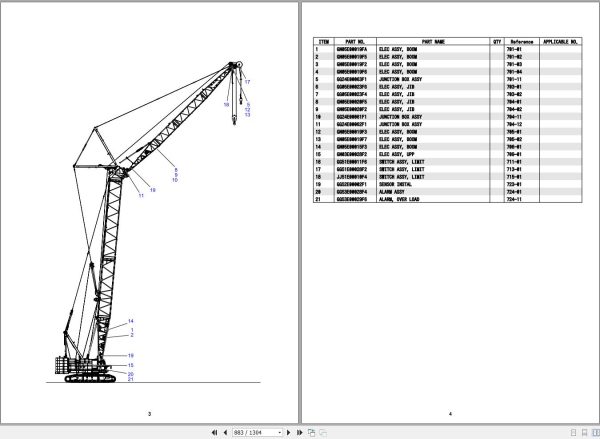 Kobelco Crawler Crane CK1600G 3 Parts Catalog S3GN05131ZO05 1