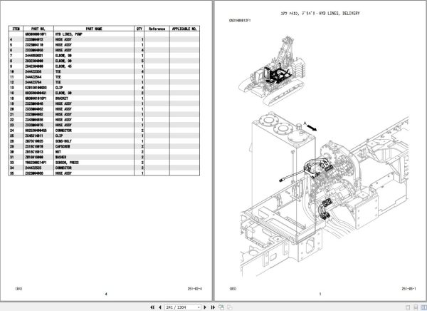 Kobelco Crawler Crane CK1600G 3 Parts Catalog S3GN05131ZO05 3