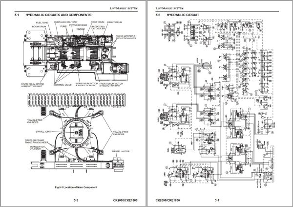 Kobelco Crawler Crane CK2000 CKE1800 Shop Manual Diagrams S5JC00002ZE11 3