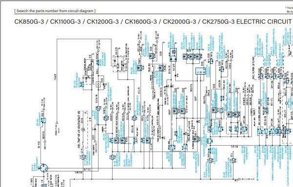 Kobelco Crawler Crane CK2000G 3 Electric Hydraulic Circuit Diagrams 2