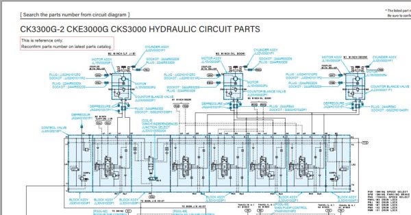 Kobelco Crawler Crane CK3300G 2 Electric Hydraulic Circuit Diagrams 2