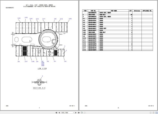 Kobelco Crawler Crane CK850 2 Parts Catalog S3GG14012ZO 2