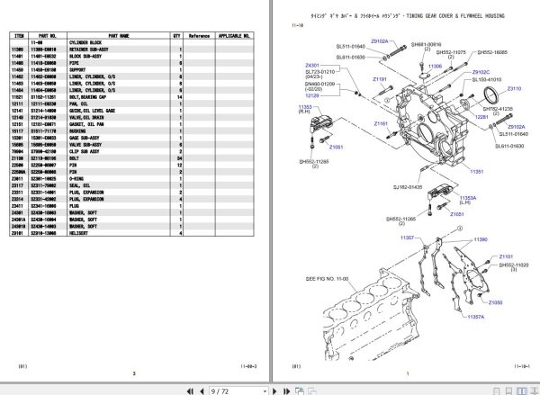 Kobelco Crawler Crane CKE1100G 2 Parts Catalog S3GK05001ZO01 3