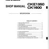 Kobelco Crawler Crane CKE1350 CK1600 Shop Manual Diagrams 1