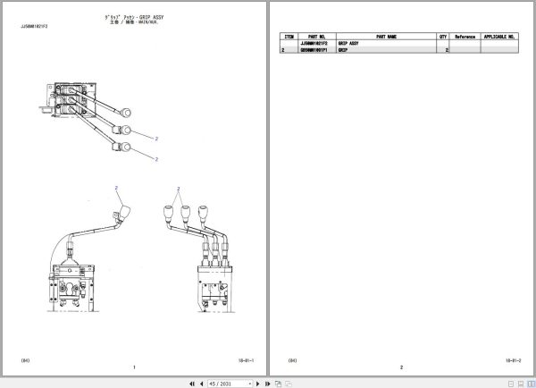 Kobelco Crawler Crane CKE1350 Parts Catalog S3GN11001ZO 2