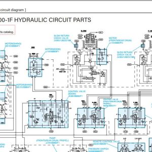 Kobelco Crawler Crane CKE1800 1F Electric Hydraulic Circuit Diagrams 1