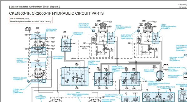 Kobelco Crawler Crane CKE1800 1F Electric Hydraulic Circuit Diagrams 1