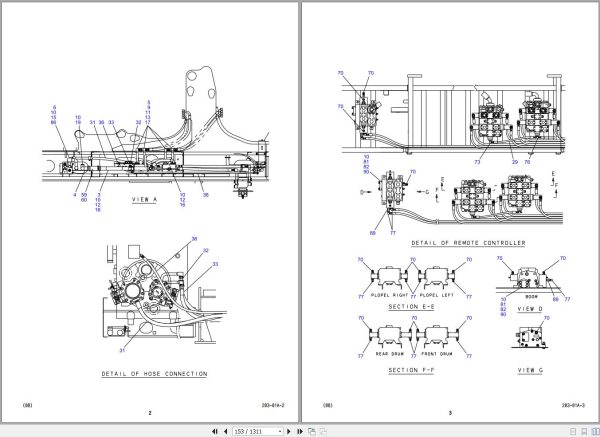 Kobelco Crawler Crane CKE1800 1F Parts Catalog S3JC10003ZO 2